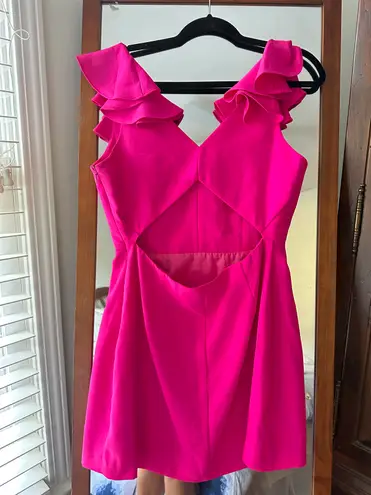 Amanda Uprichard Revolve  Gimlet Hot Pink Dress