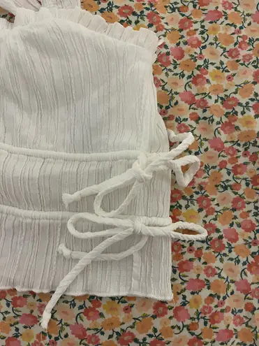 Boutique white crop top