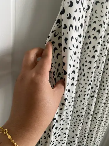 Alfani Printed Black & White Tank Top Midi Waves Dress