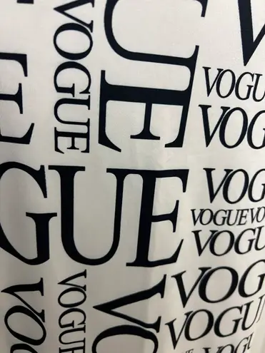 High Waisted Vogue Print Wide Leg Long Palazzo Trousers Pants White Size 4X