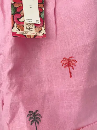Farm Rio Tropical Embroidered Shorts, Size XS