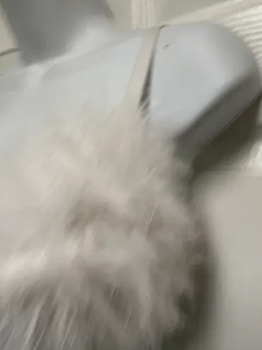 Attention Lydia USA White Fluffy Bra Top