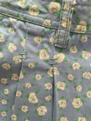 Superdry NWT Bluebell Light Blue Ditsy Floral Embroidered Shorts with Pockets, size S