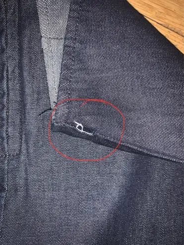 BlueAsphalt Embroidered Denim Skort (Skirt+Short)