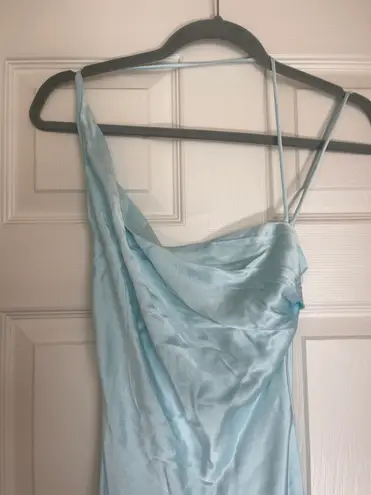 Bardot MINT Women's Asymmetric-Hem Satin Dress