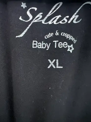 Splash Black baby tee