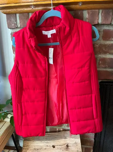 New York & Co. NWT Red Vest