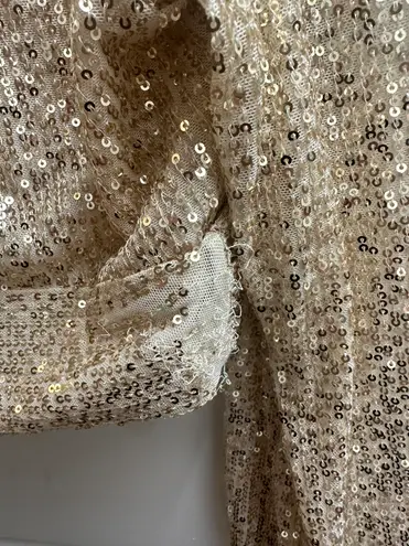 Sincerely Jules Gold Sequin Top