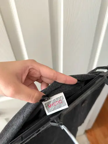 Mystic Vintage Grey Knit Mini Skirt