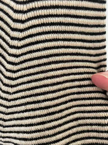 A.L.C. Shiloh Striped Crop Wool Blend Blouse