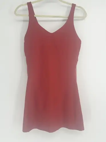 Old Navy  Womens Active Powersoft Go Dry Athletic Dress Size M Cherry Birch Rust - Image 1