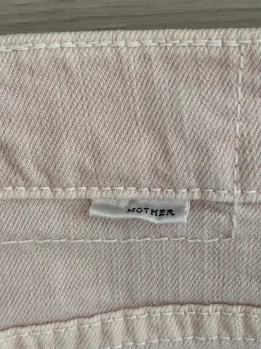 MOTHER Denim MOTHER Superior The Vagabond Mini Fray Skirt in Soft Pink