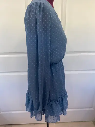 B. Smart NWT Blue Long Sleeve Dress Size 9
