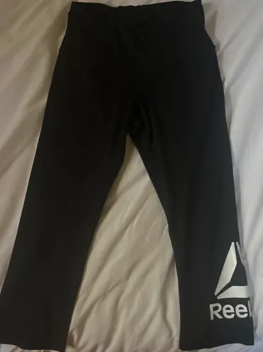 Reebok Black Athletic Cropped Leggings