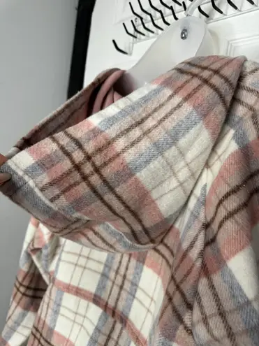 Ashley by 26 International Outwear Wool Pink Flannel Pullover