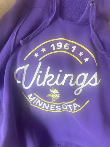 NFL Team Apparel Purple Minnesota Vikings Vintage Sweatshirt