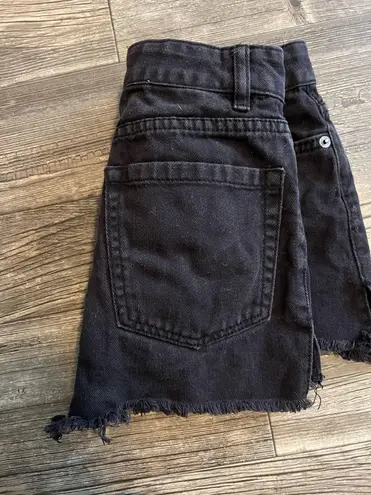 Amuse Society Black Denim Shorts 