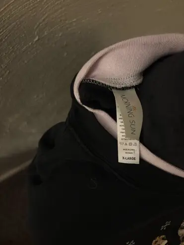 Morning Sun snowman crewneck sweatshirt woman’s size XL Black