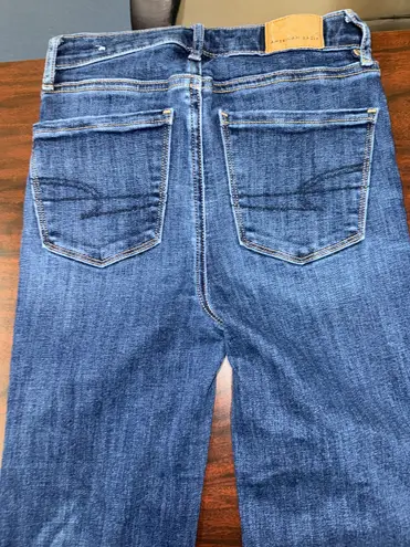 American Eagle Super Hi-Rise Flare Denim Jeans Size 00