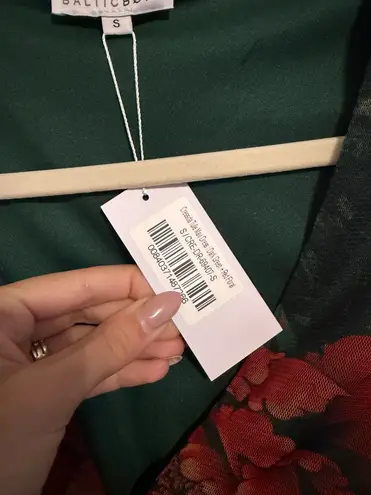 Baltic Born NWT Green Tulle Maxi Dress