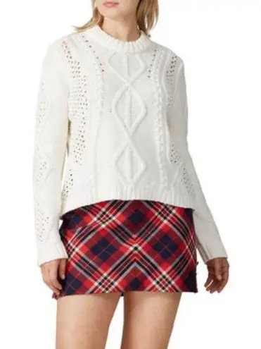 Rachel Roy Adrina Crewneck Pullover in Ivory, Size L New w/o Tag