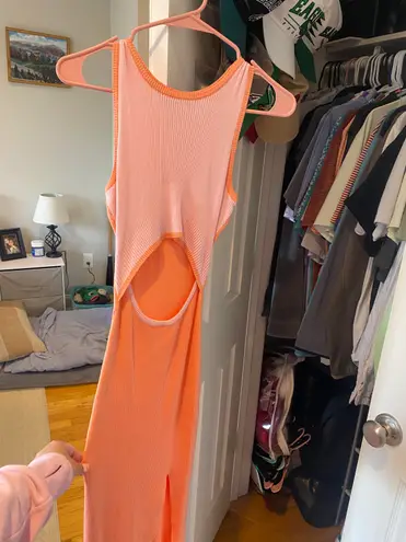 Amazon Summer Pink And Orange Dress