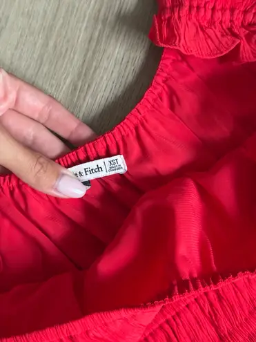 Abercrombie & Fitch  Red Maxi Sun Dress