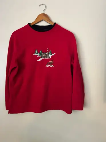 Vintage C&B red cabin cozy Crewneck