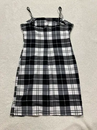 Love Tree Plaid Mini Dress