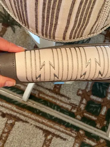 Stella & Dot Taupe Crossbody Grey Wallet bag