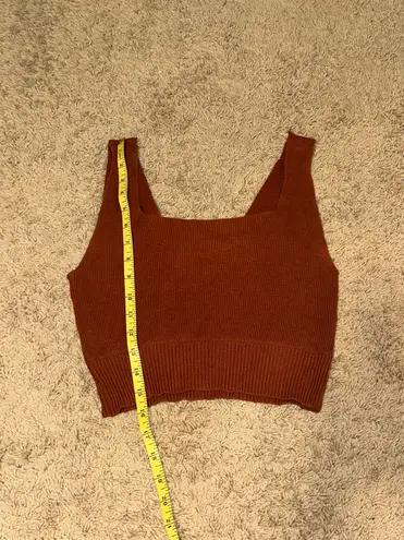 Thread and Supply XS extra small deep orange deep red burgundy top 