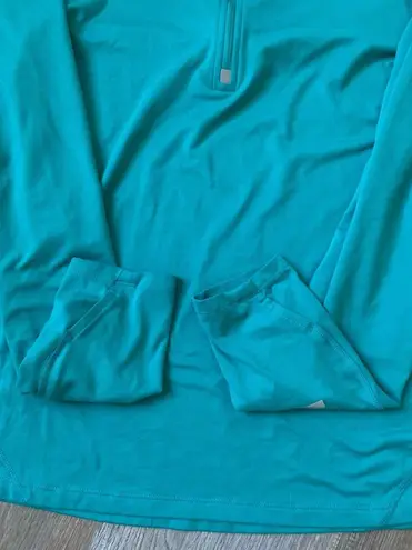 Nike  Dri Fit Running Quarter Zip Long Sleeve Jacket Top Athleisure Teal Blue S