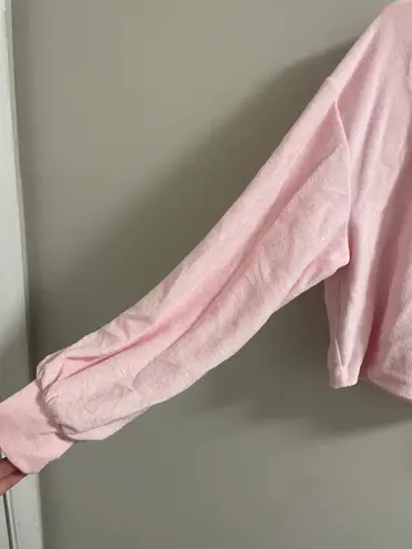 Stoney Clover Lane x Target Pink Cropped Terry Cloth Sweatshirt