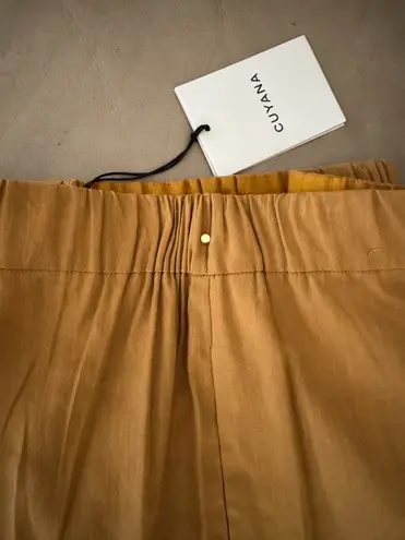 Cuyana Linen Blend Pull On Pant (Honey). Size L. MSRP $228