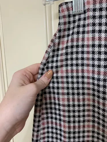 Divided High Waisted Plaid Mini Skirt