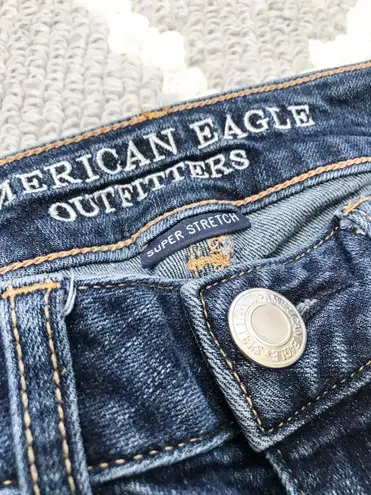 American Eagle Distressed Mid Rise Skinny Jean