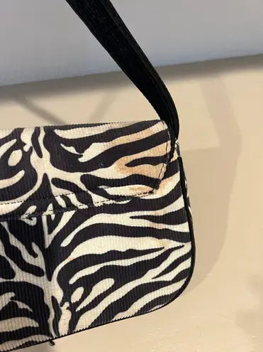 JustFab Glassons Zebra Shoulder Bag