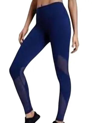 Victoria Sport Knockout Navy Blue Mesh Leggings Activewear M