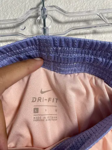 Nike Pastel peach & lavender  running shorts