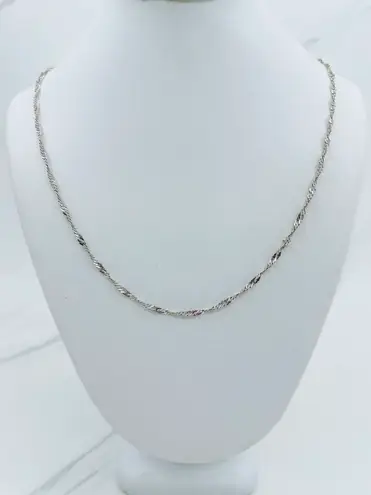 ❤️ 10k Solid Gold Necklace women’s ❤️ White Gold ❤️ 16” chain