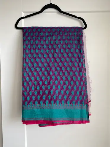 Pure Poly Cotton Jamdani Saree Without Blouse Indian Women's Designer Sari Multiple Size XL