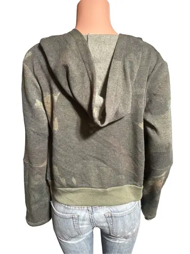 Alternative earth long sleeve military green Full zip hoodie sweater S