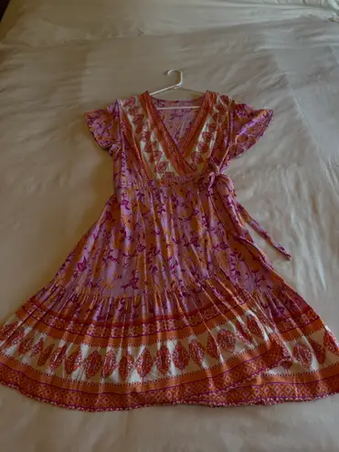 Summer Wrap Dress – Adjustable Fit (S