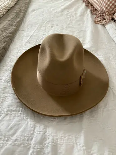 Stetson Brown Felt Hat With Turquoise Accents