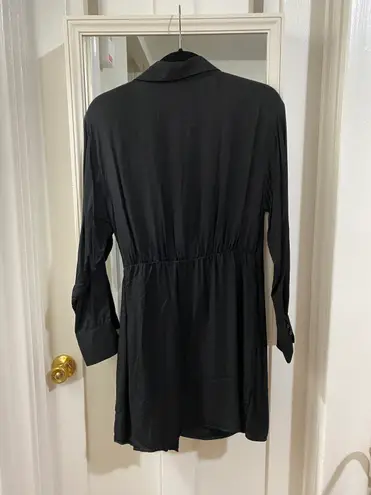 H And M Wrap Silk Dress Size M