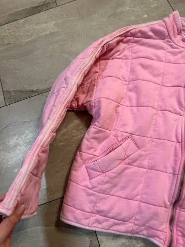 Pink Quilted Jacket Size M