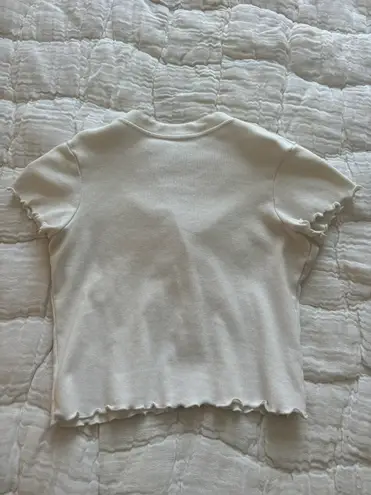 Brandy Melville Cropped Button Up