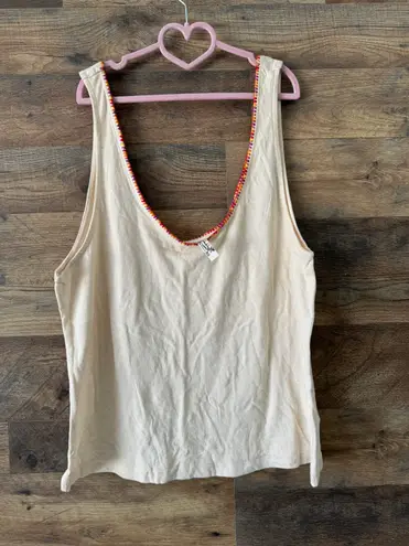 Free People Embroidered Tank