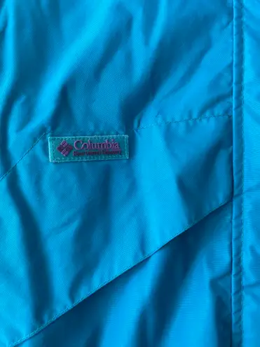 Columbia Powder Keg Vintage 90s Ski Jacket Women's L Purple Teal Reversible