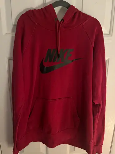 Nike red hoodie